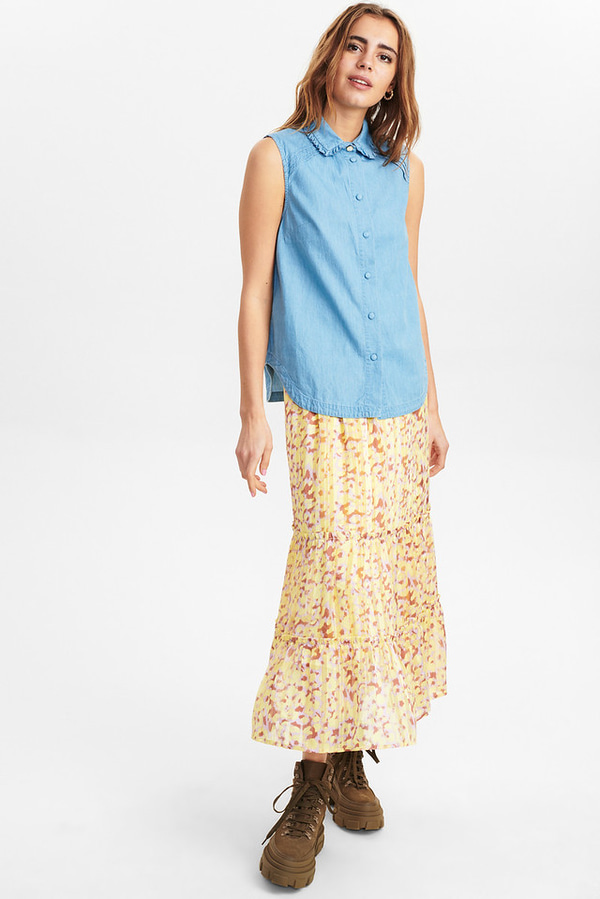 ΑΜΑΝΙΚΟ ΠΟΥΚΑΜΙΣΟ NUMPH - 3013 MEDIUM BLUE DENIM